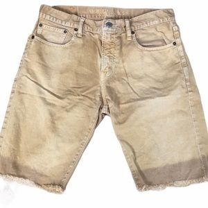 mens cut off khaki shorts